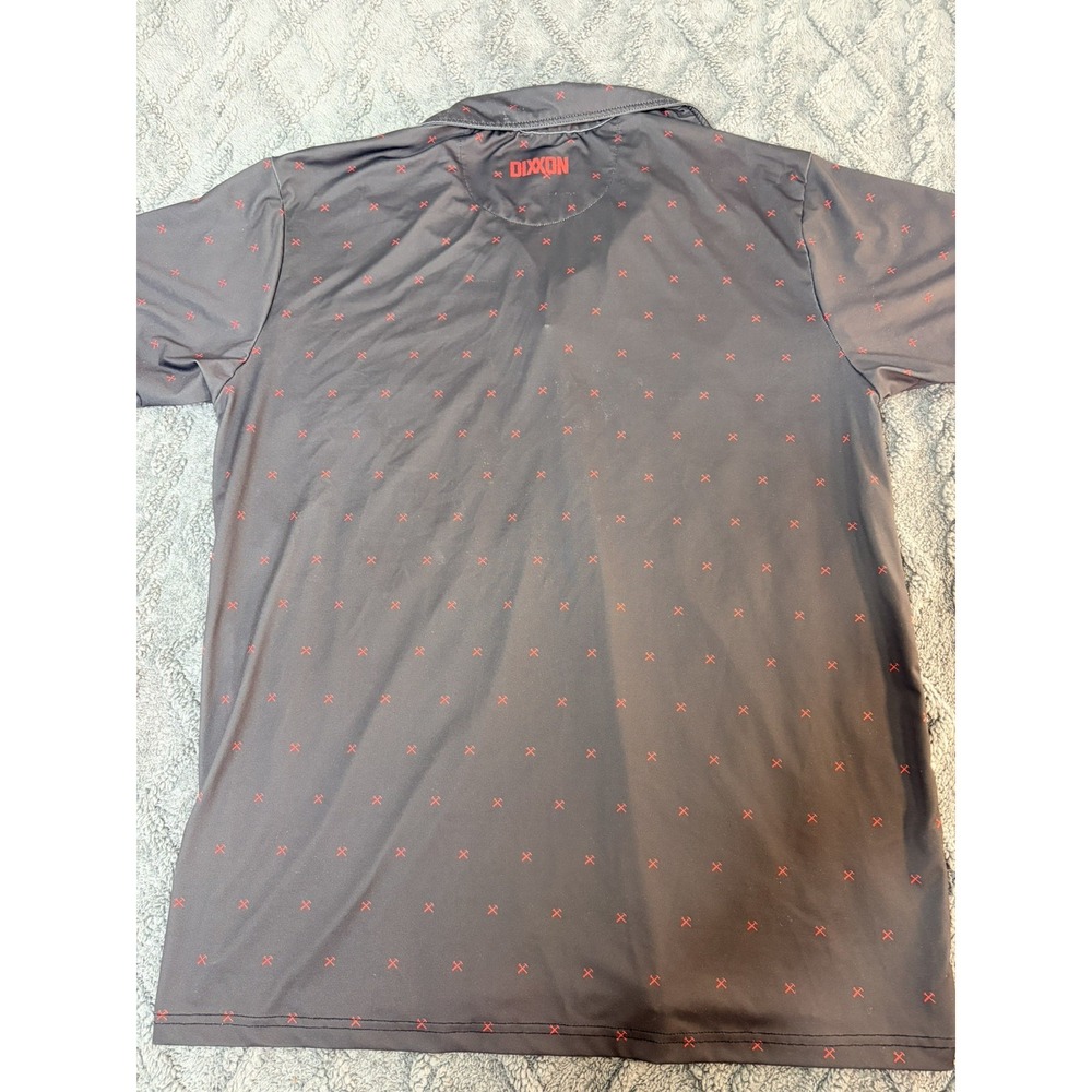 Dixxon Flannel Company Men's Short Sleeve Button-Up Black/Red Geometric XL - Picture 2 of 6